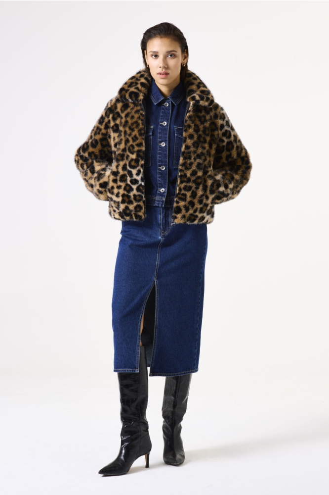Garcia camel dames jas | Model