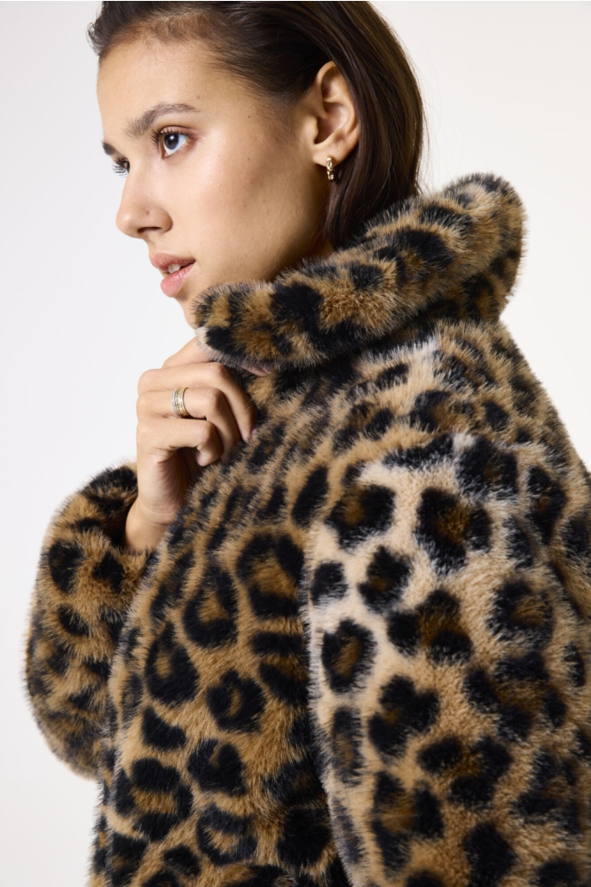 Garcia camel dames jas | Close up