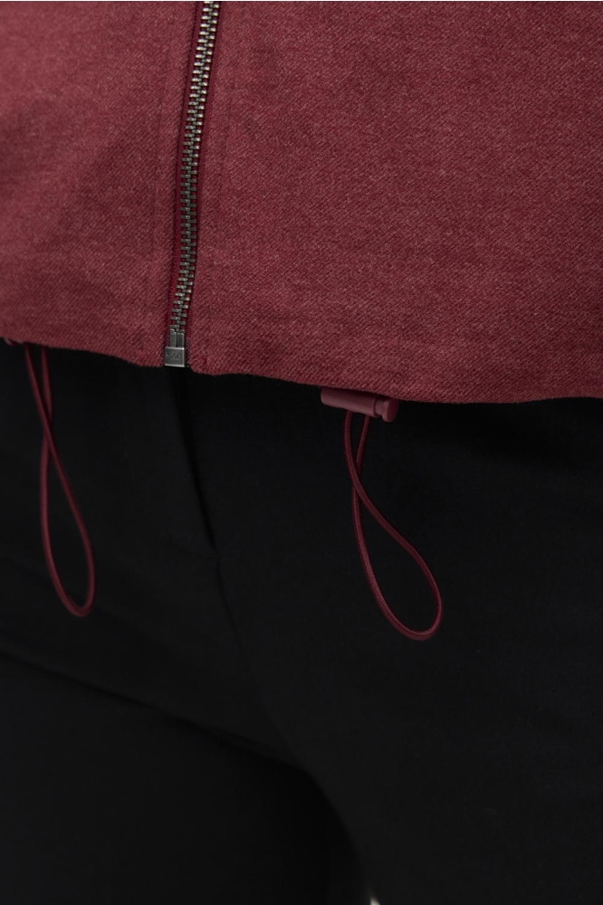 Vero Moda bordeaux dames jas | Close up