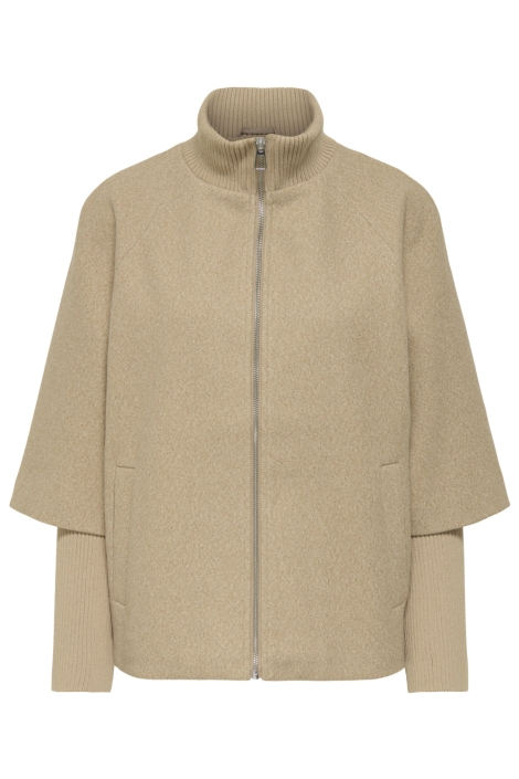 Jacqueline de Yong camel dames jas | Vooraanzicht