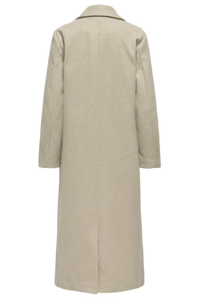 Jacqueline de Yong beige dames jas | Achteraanzicht