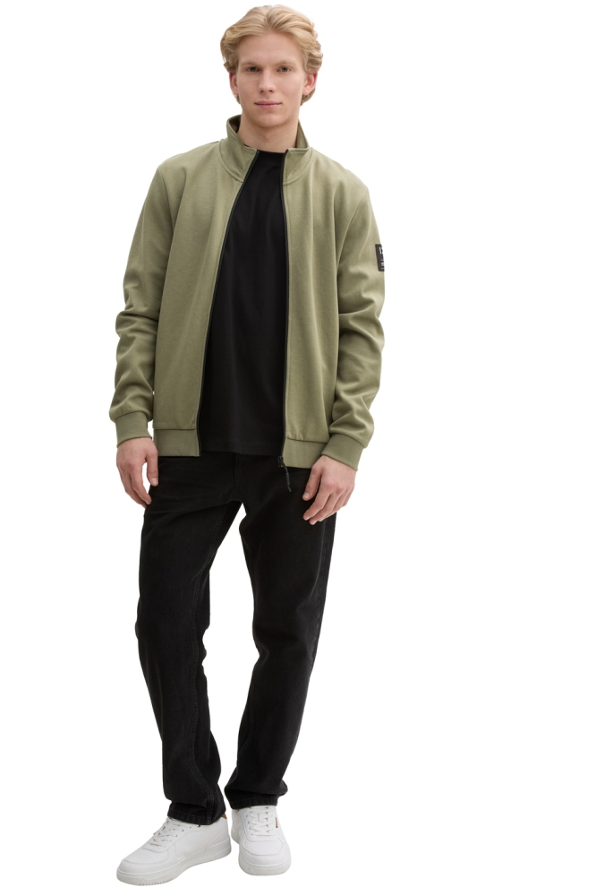Tom Tailor groene heren vest | Model