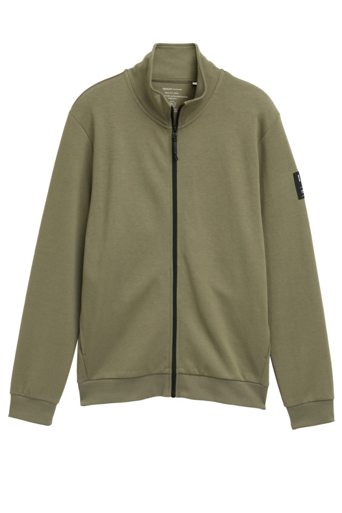 Tom Tailor groene heren vest | Vooraanzicht