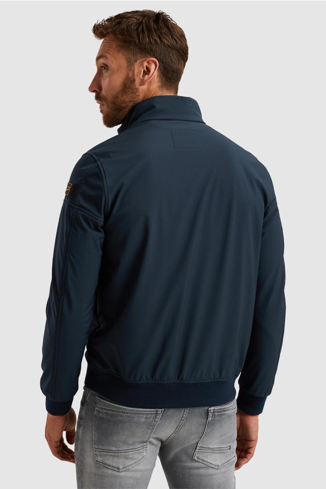 PME legend blauwe heren jas | Model achteraanzicht