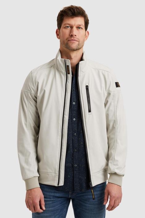 PME legend beige heren jas | Model vooraanzicht