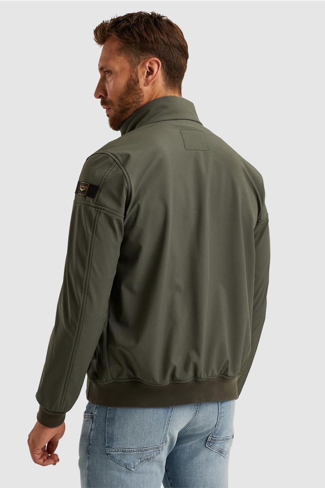 PME legend groene heren jas | Model achteraanzicht