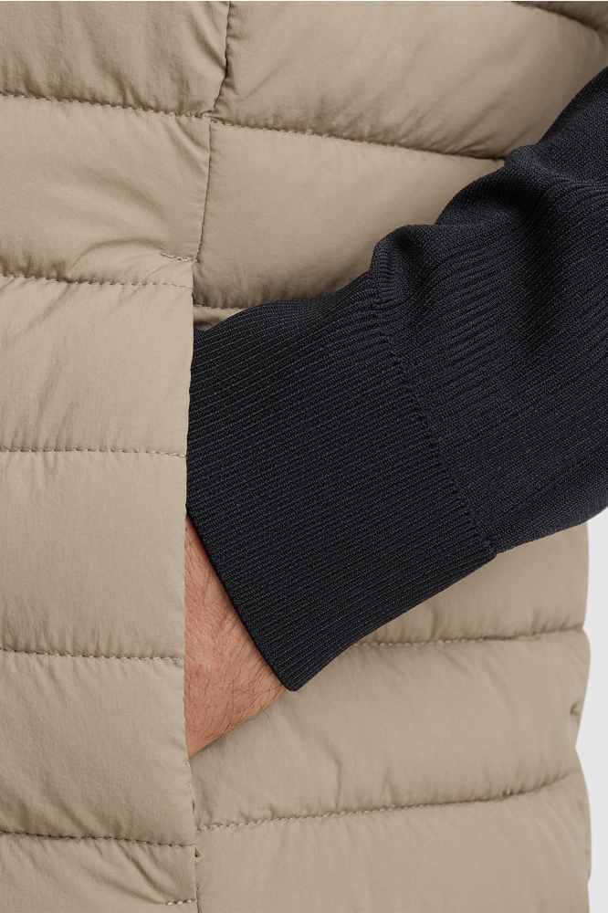 Vanguard beige heren jas | Close up