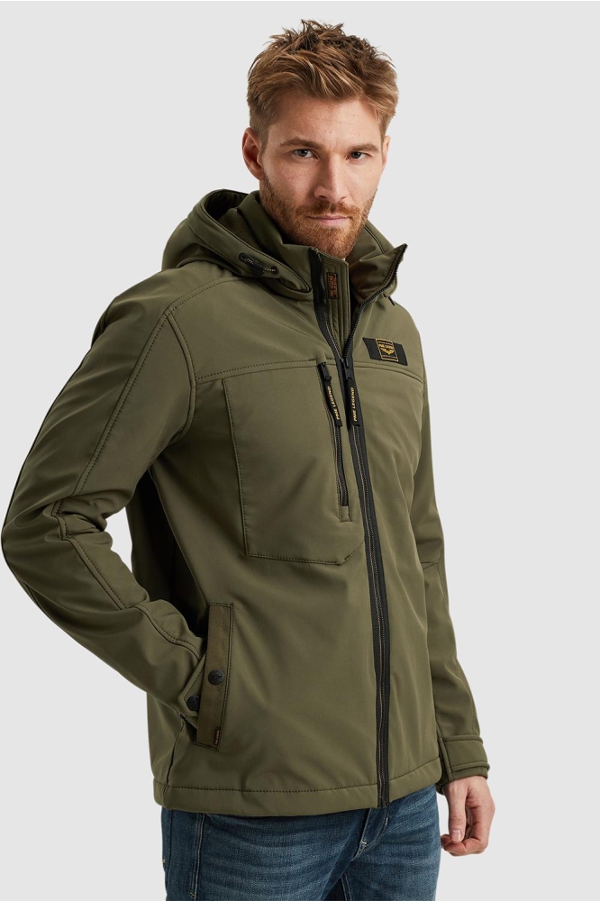 PME legend groene heren jas | Model zijaanzicht