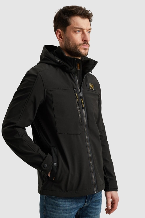 PME legend zwarte heren jas | Model zijaanzicht