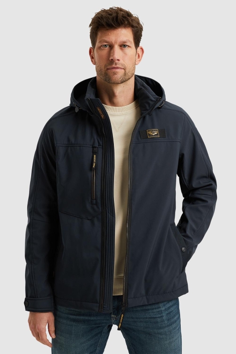 PME legend blauwe heren jas | Model vooraanzicht