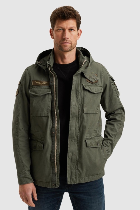 PME legend groene heren jas | Model vooraanzicht