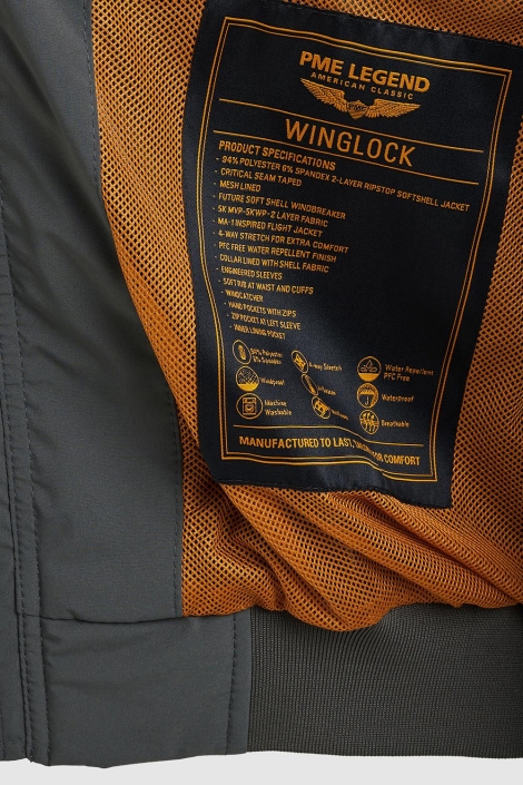 PME legend groene heren jas | Close up