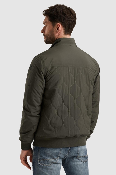PME legend groene heren jas | Model achteraanzicht