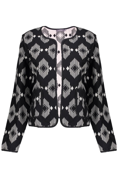 Geisha zwarte dames vest | Vooraanzicht