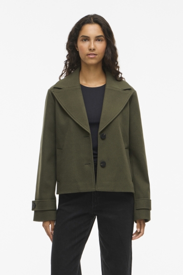 Vila Jas VISOLO L/S SHORT JACKET/TES 14099249 Deep Depths