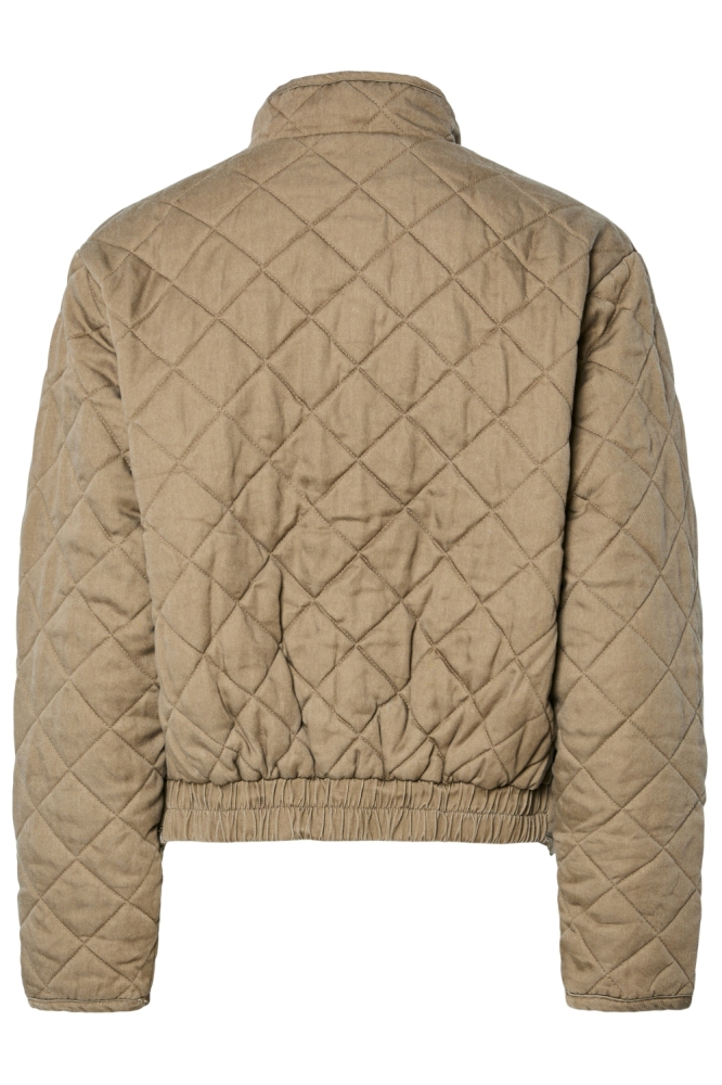 Pieces camel dames jas | Achteraanzicht