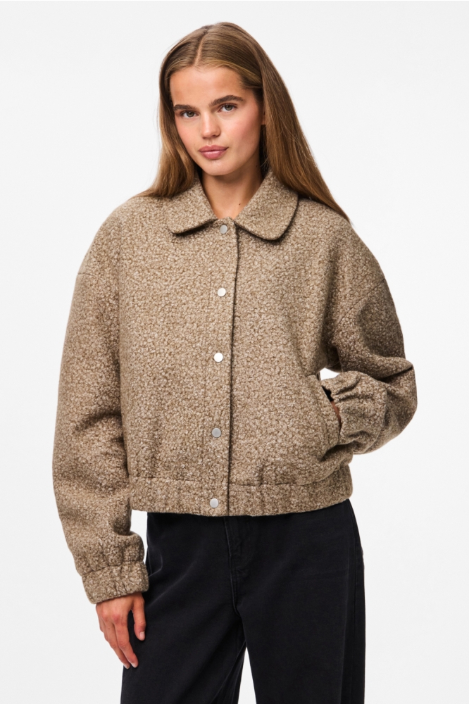 Pieces camel dames jas | Model