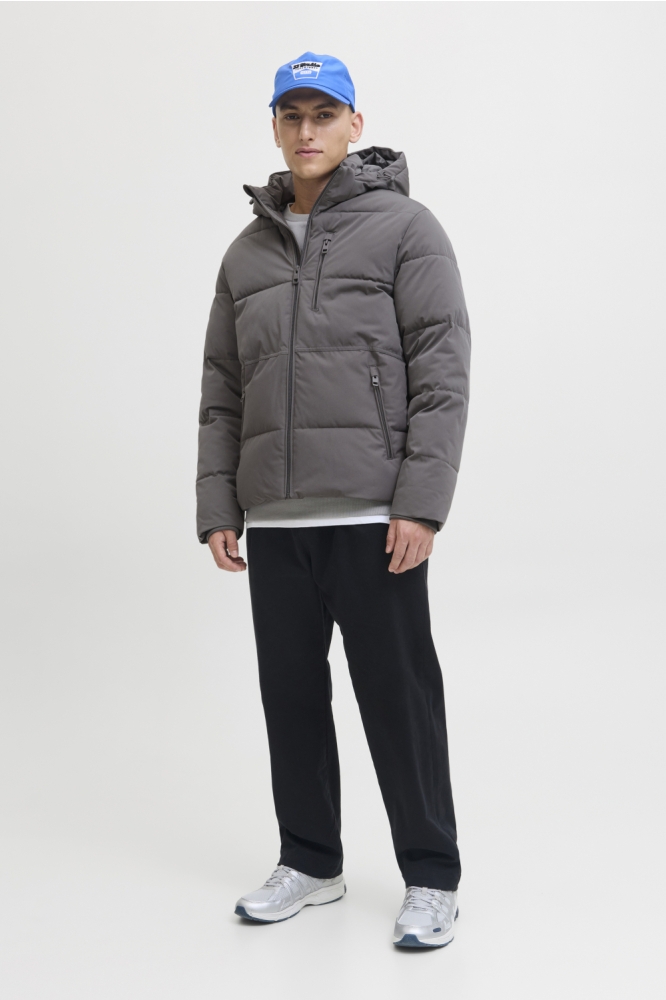 Jack & Jones grijze heren jas | Model