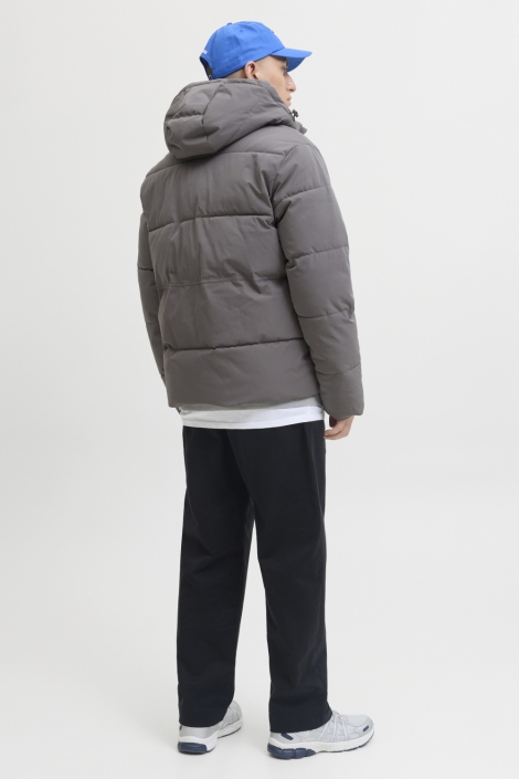 Jack & Jones grijze heren jas | Model