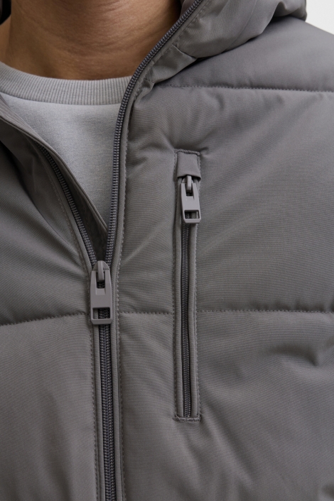 Jack & Jones grijze heren jas | Unique Selling Point
