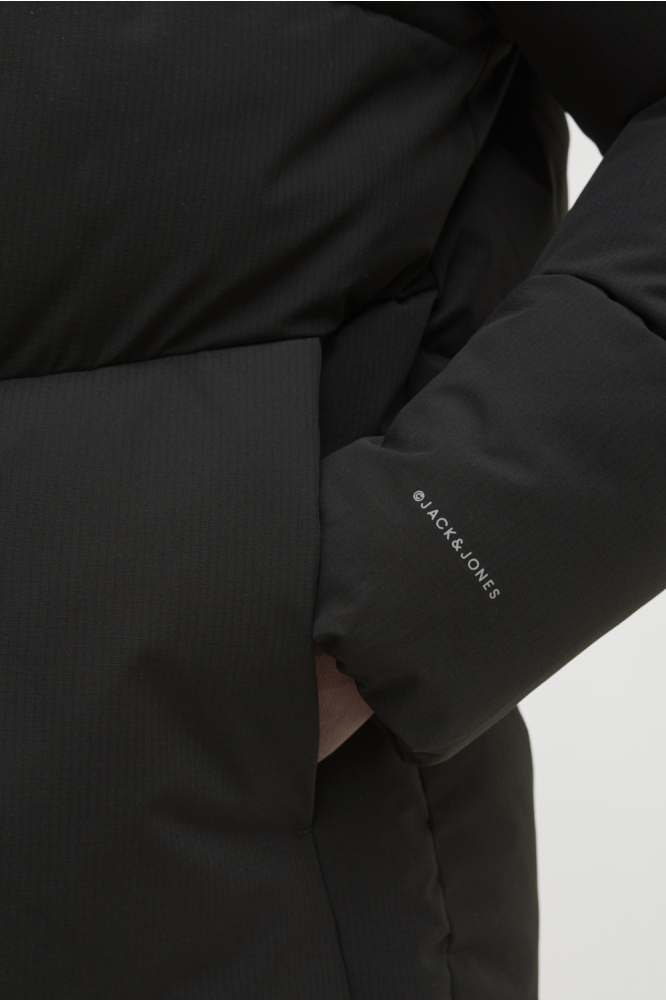Jack & Jones zwarte heren jas | Kleurstaal