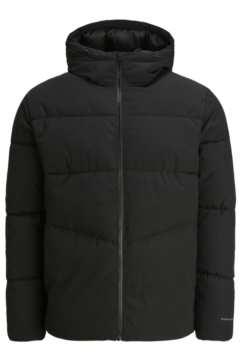 Jack & Jones zwarte heren jas | Vooraanzicht