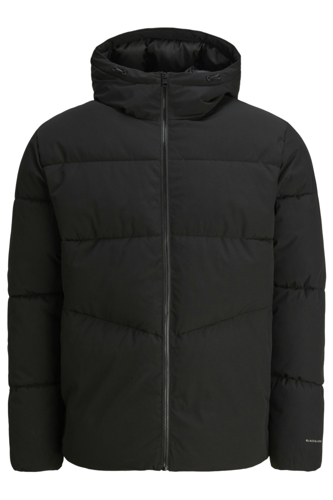 Jack & Jones zwarte heren jas | Vooraanzicht