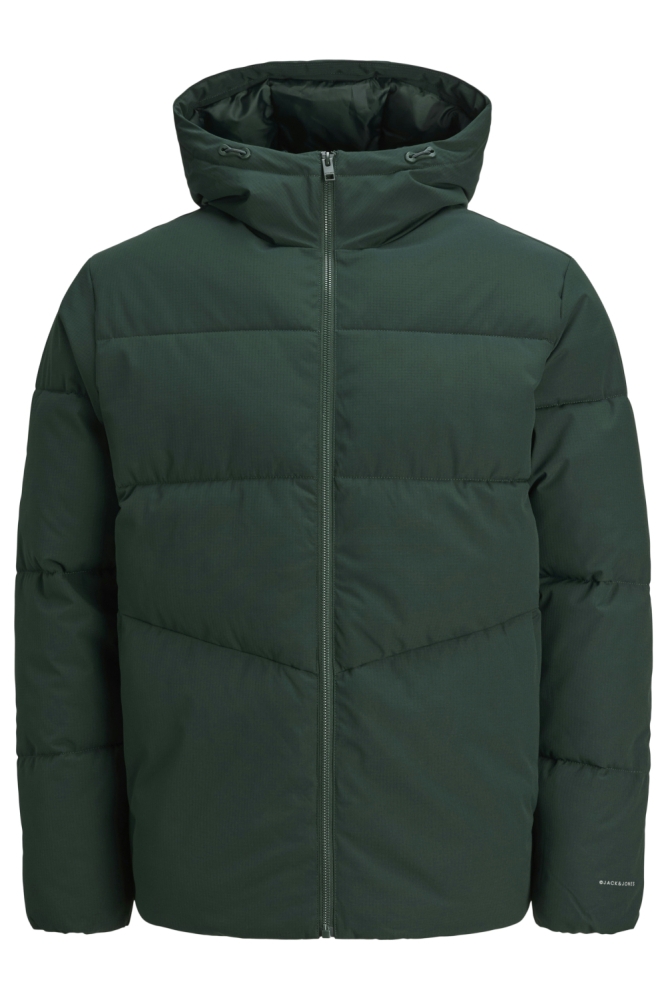 Jack & Jones groene heren jas | Vooraanzicht