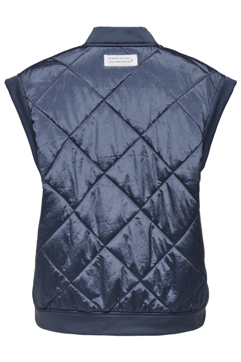 Only blauwe dames gilet | Achteraanzicht