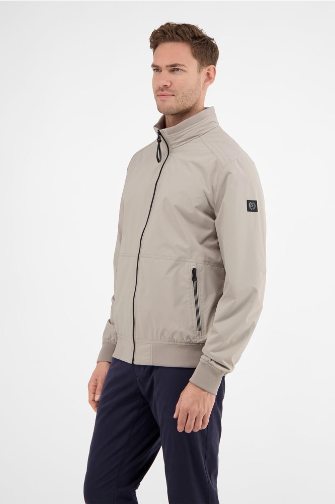 Lerros beige heren jas | Model zijaanzicht