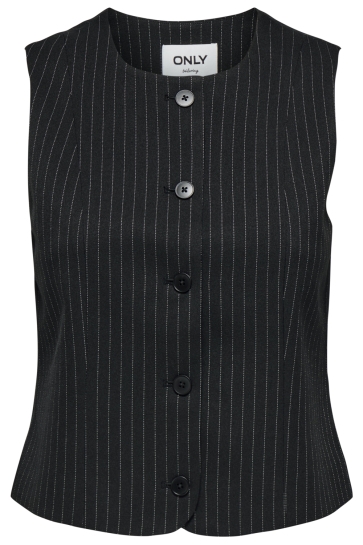 Only Vest ONLMALENA-REINA WAISTCOAT TLR NOOS 15357618 BLACK/CLOUD DANCER