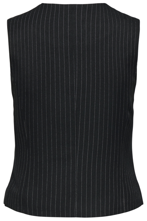 Only zwarte dames gilet | Achteraanzicht