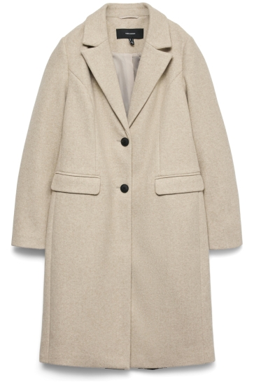 Vero Moda Jas VMVINCEBERLIN LONG COAT GA BOO 10337014 TIGERS EYE/MELANGE