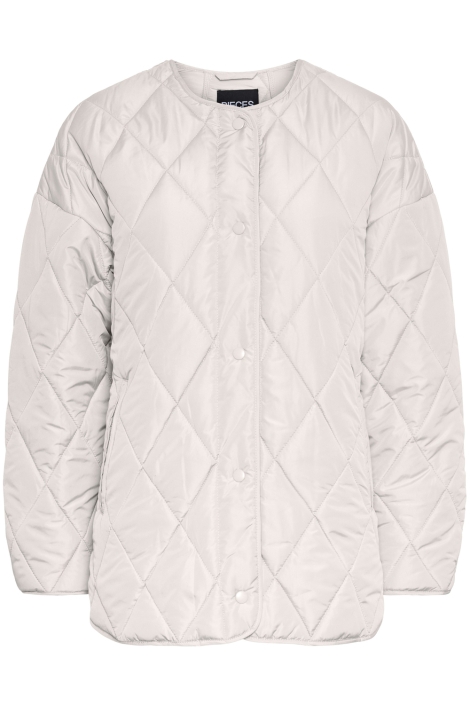 Pieces beige dames jas | Vooraanzicht