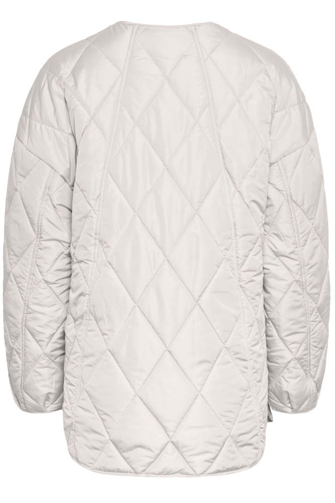 Pieces beige dames jas | Achteraanzicht
