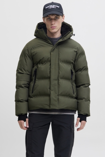 Jack & Jones JCOFUSION PUFFER JACKET 12285919 Grape Leaf