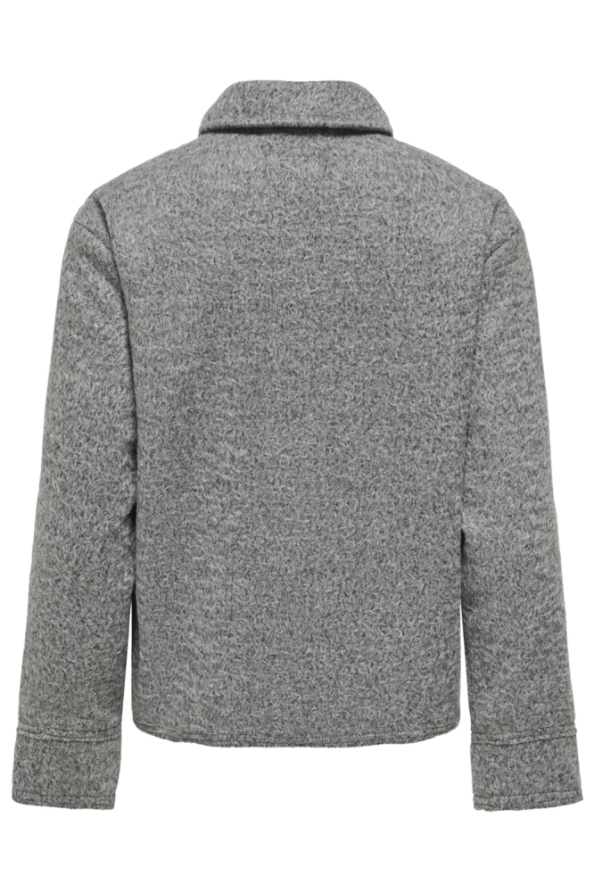 Only grijze dames jas | Achteraanzicht