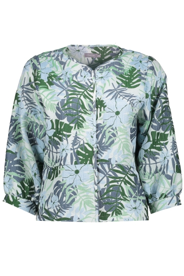 Geisha Jas JASJE MET PRINT 55325 20 000600 LIGHT BLUE/GREEN