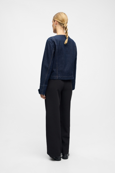 Object blauwe dames jas | Model