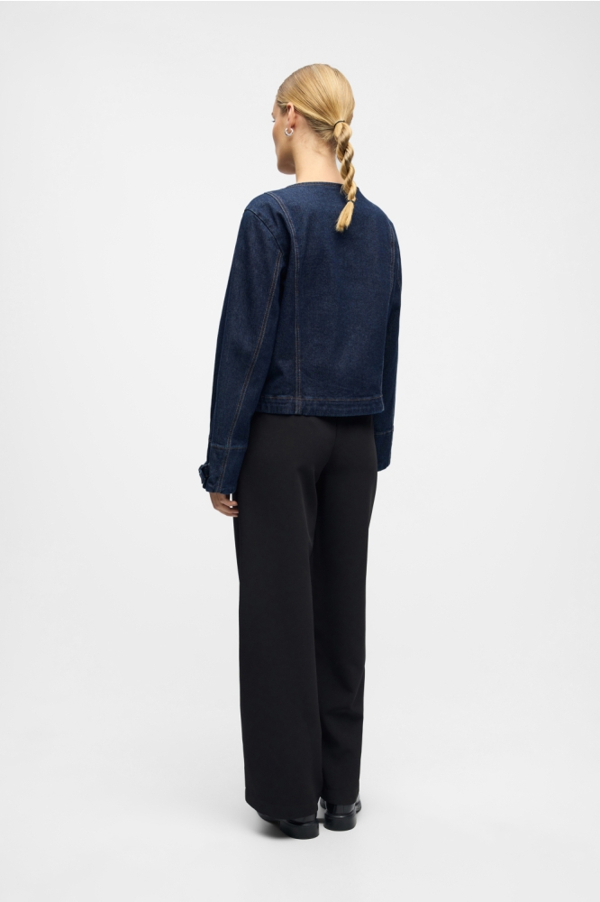 Object blauwe dames jas | Model