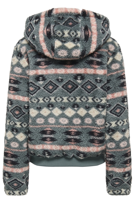 Only groene dames vest | Achteraanzicht