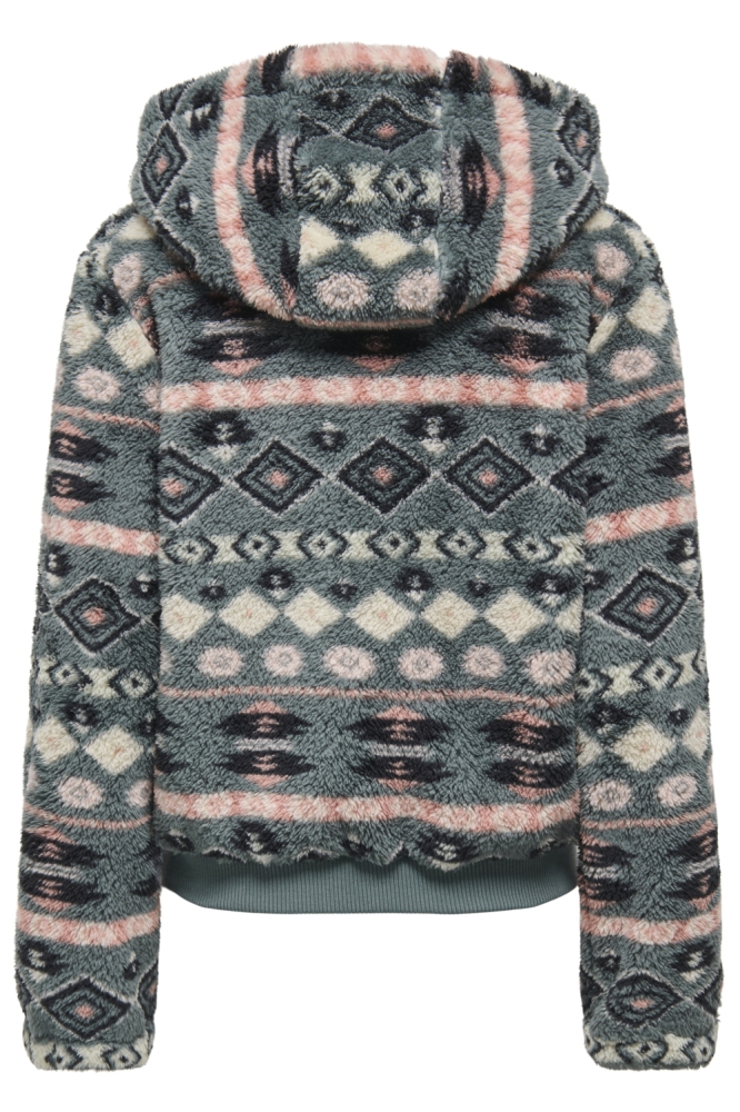 Only groene dames vest | Achteraanzicht