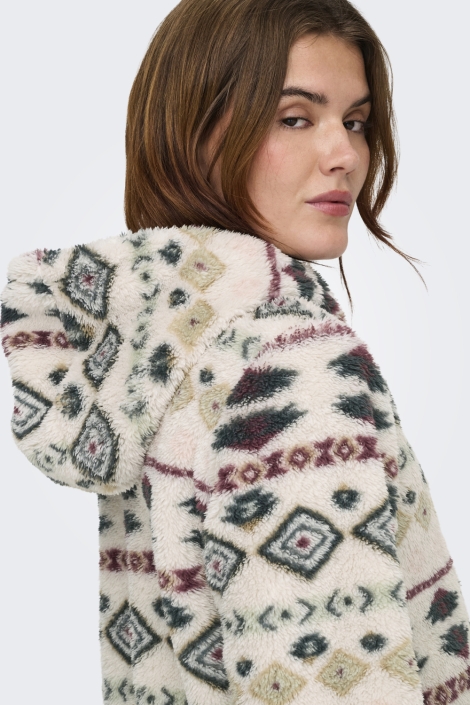 Only beige dames vest | Close up