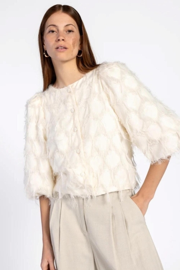 Aaiko Jas EVIE FRINGE PES 482 114300 LES BLANCS