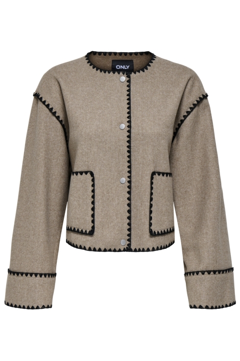 Only zand dames vest | Vooraanzicht