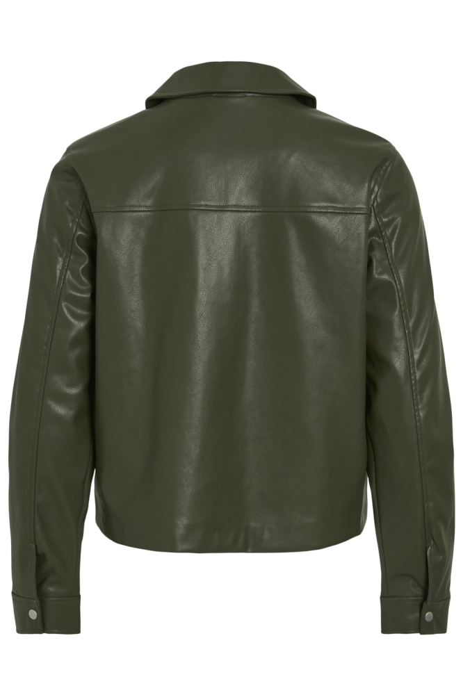 Vila groene dames jas | Achteraanzicht