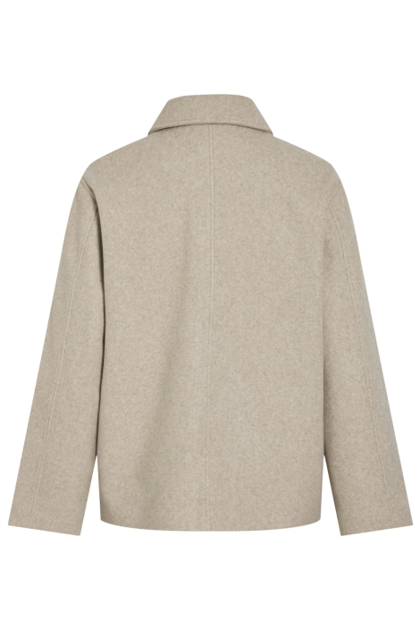 Vila beige dames jas | Achteraanzicht