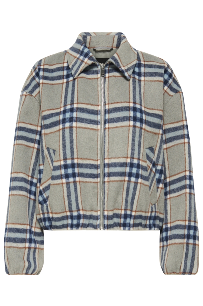 Only grijze dames jas | Vooraanzicht