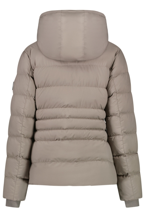 Cars taupe dames jas | Achteraanzicht
