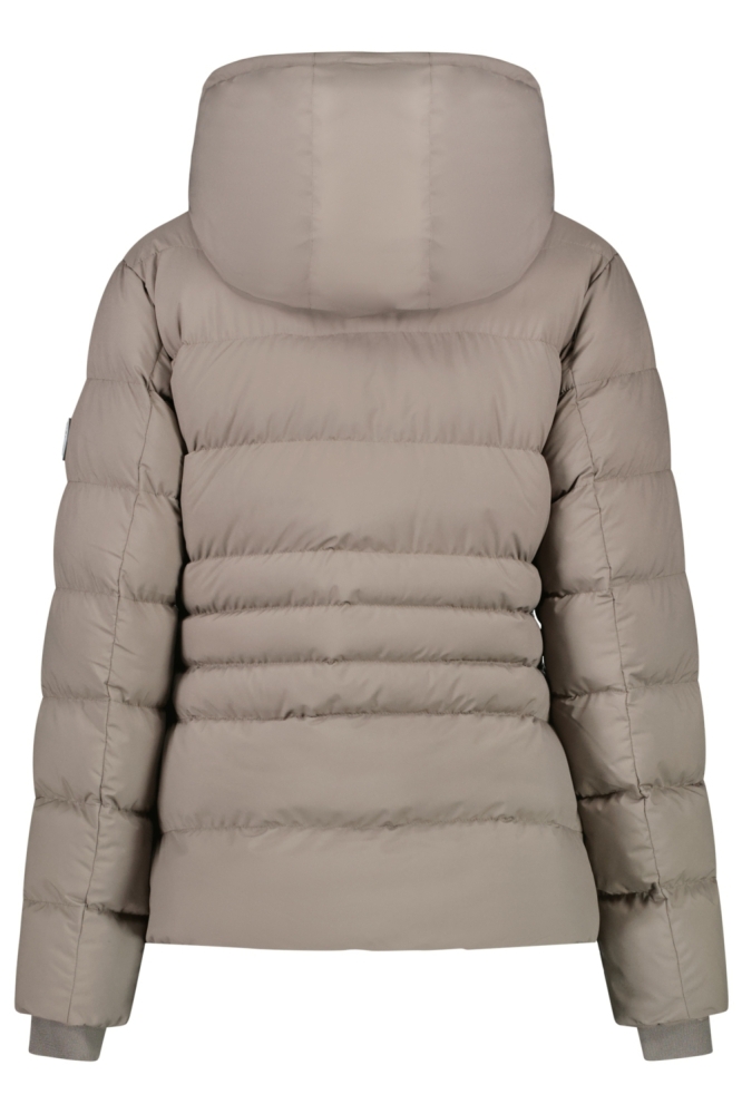 Cars taupe dames jas | Achteraanzicht